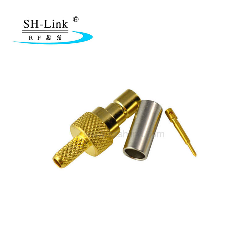 Coaxial SMB connector male to RG174,gold plating